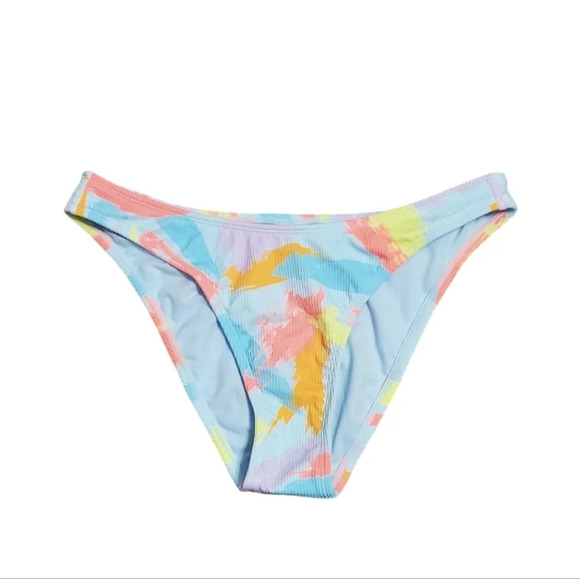 NWT Wild Fable Women's Ribbed High Leg Cheeky Bikini Bottom M 8-10 - Picture 2 of 6